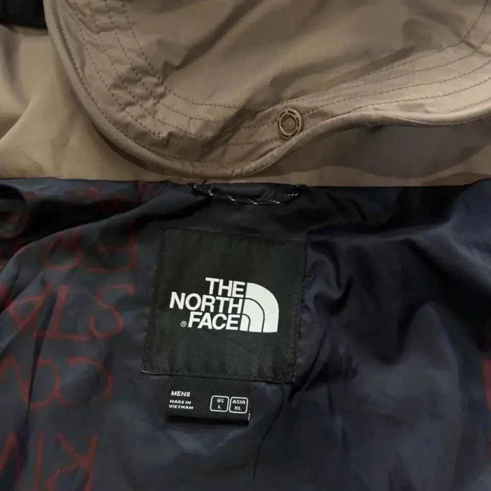 The North Face D2 Utility Super Besar Jacket. Brown & Navy Size Large